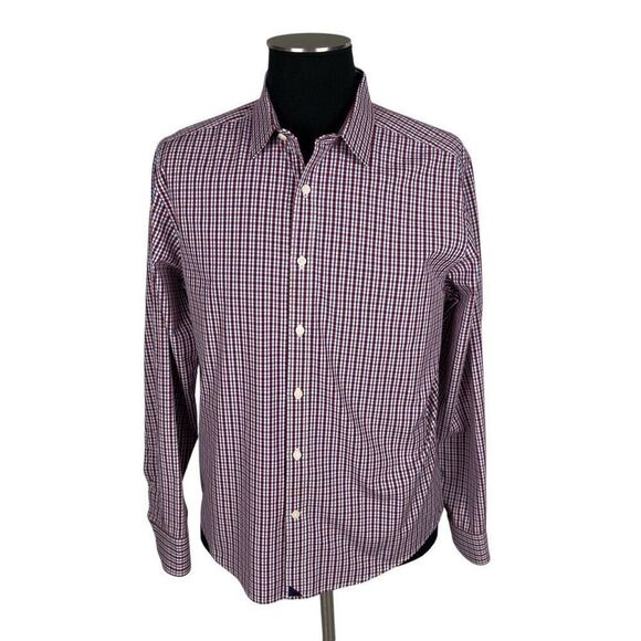 Untuckit Plaid 100% Cotton Button Down Shirt - Men’s L - Picture 1 of 8